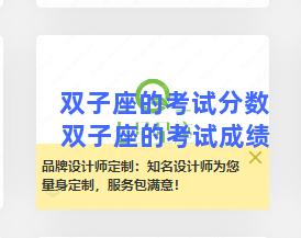 双子座的考试分数 双子座的考试成绩